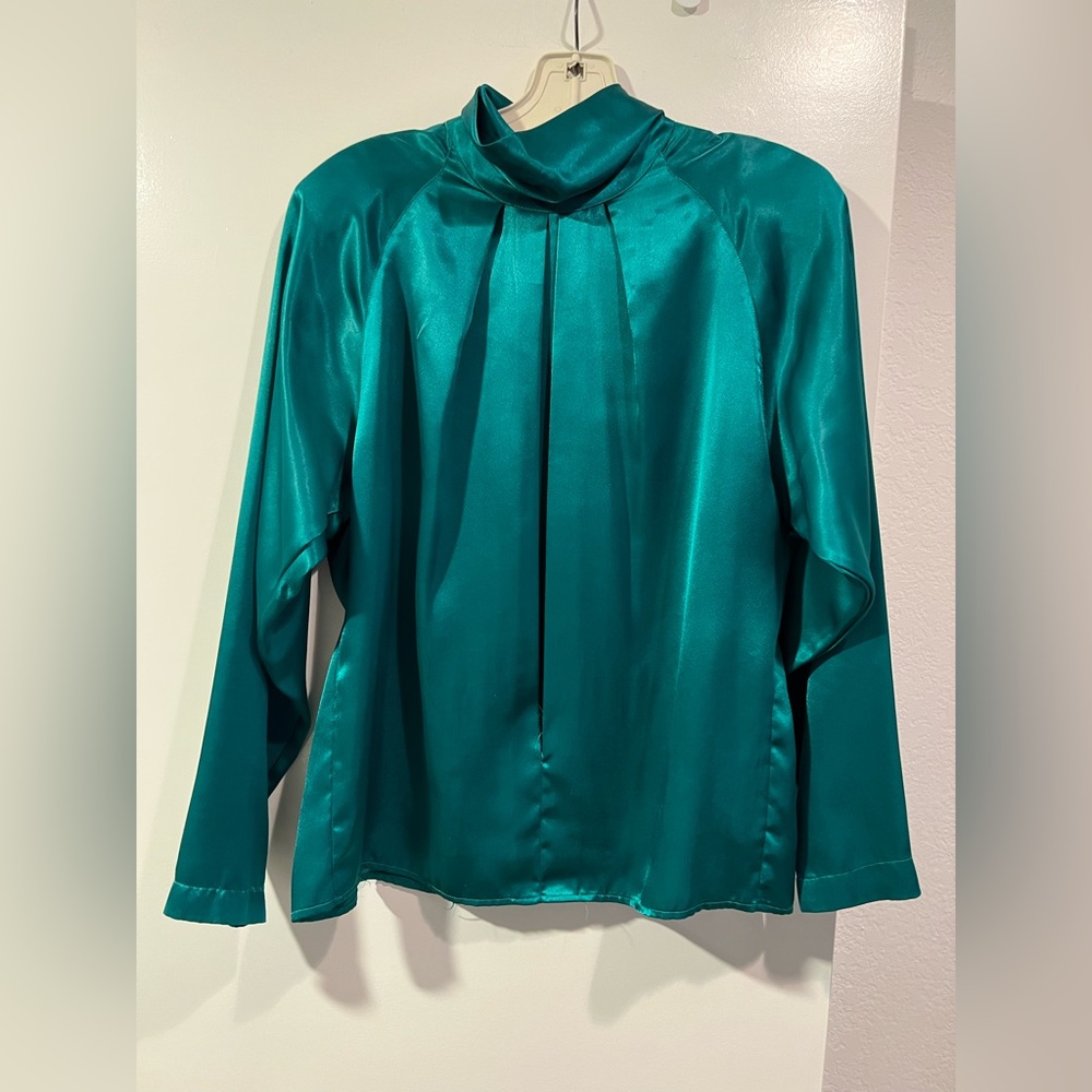 Vintage Michelle Stuart 80s power blouse - size small